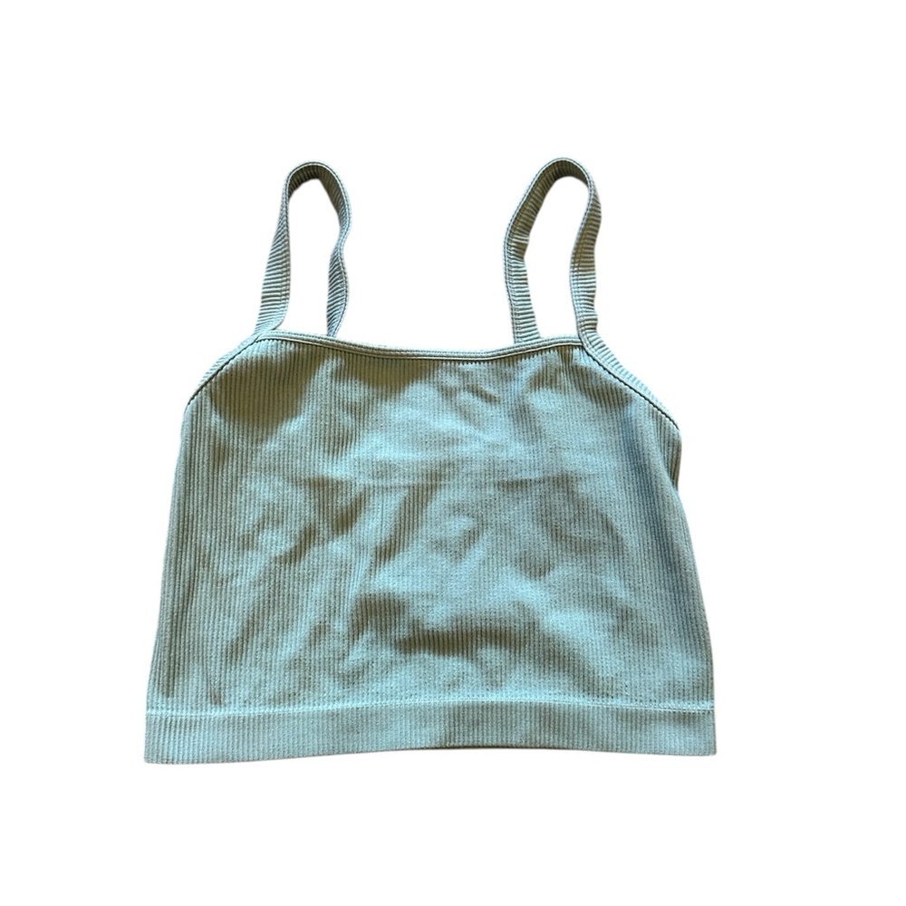 Colsie Light Blue Ribbed Top